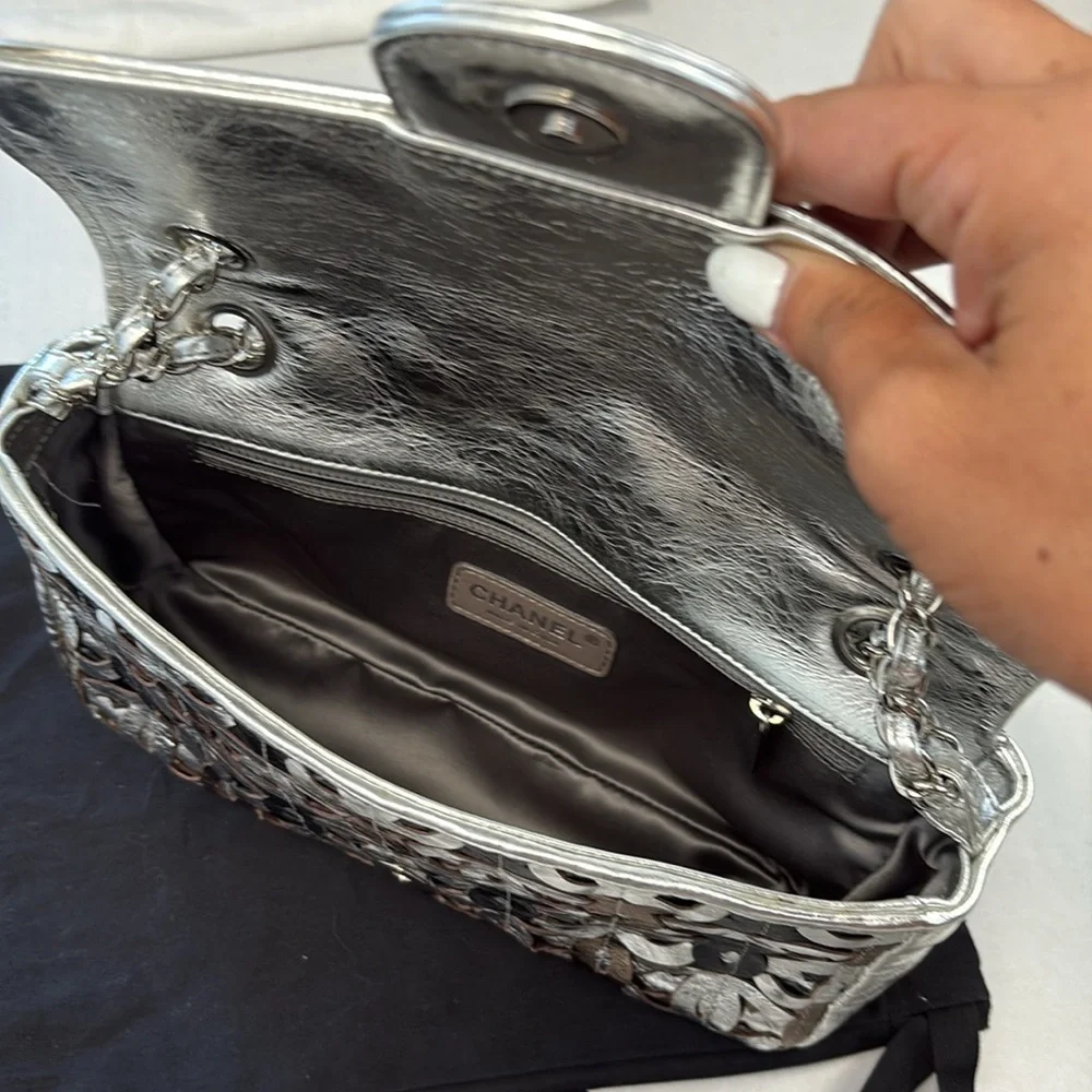 Chanel Metallic CC Vintage flap bag
